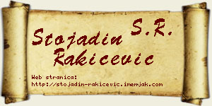 Stojadin Rakićević vizit kartica